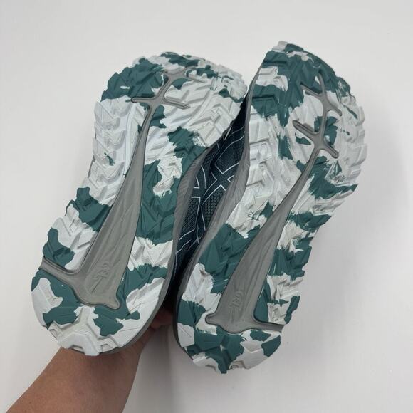 Asics Womens F130722 Green White Digital Camo AmpliFoam Size 9 Athletic Shoes - Picture 7 of 7